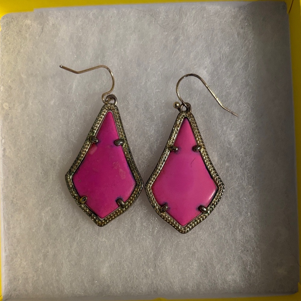 Kendra Scott Pink Drop Earrings